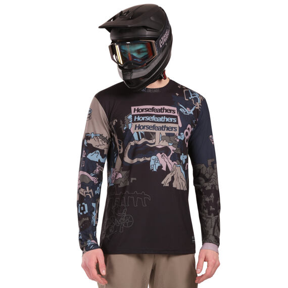 HORSEFEATHERS jersey QUANTUM LS doodle
