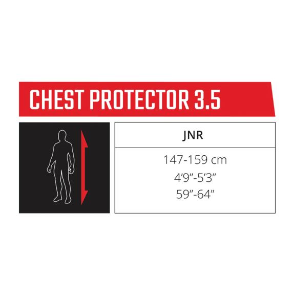 LEATT chest and back protector CHEST PROTECTOR 3.5 JR. black/red
