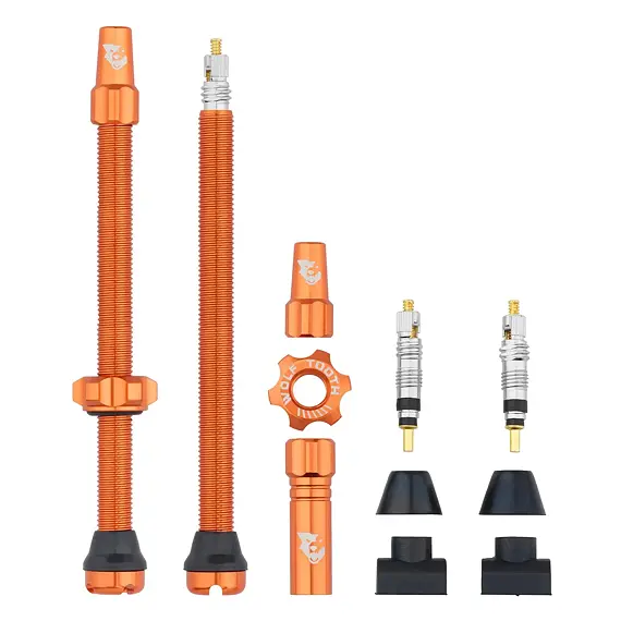 WOLF TOOTH Tubeless Valve Stem Kit 80mm orange