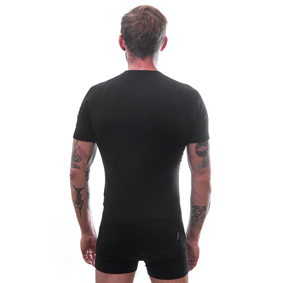 SENSOR MERINO DF MEN TEE SS BLK