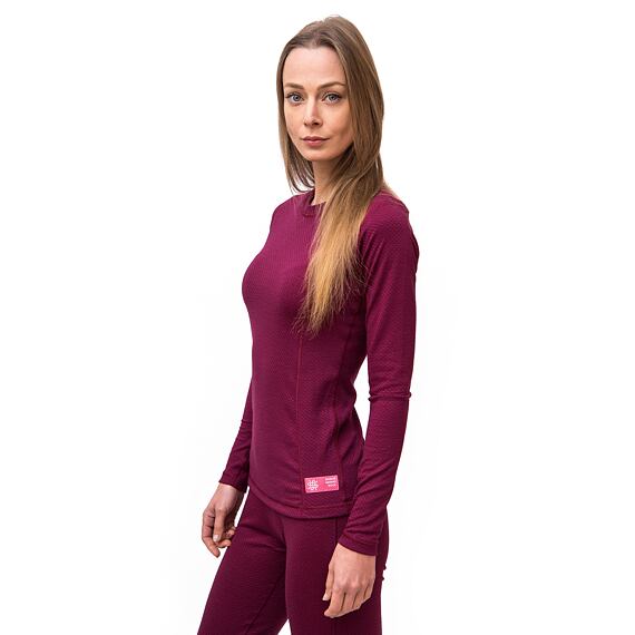 SENSOR MERINO DF TEE LS WOM LILLA