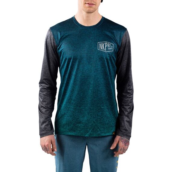 NUKEPROOF long sleeve jersey BLACKLINE blue/green
