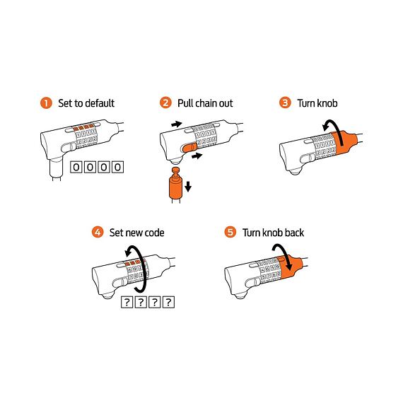 AXA lock Absolute 90/5 code BLK