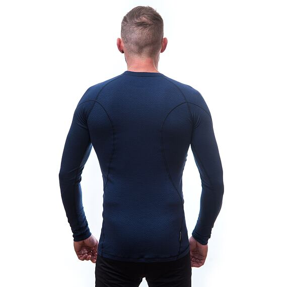SENSOR MERINO DF CAMP MEN TEE LS DEEP BLUE
