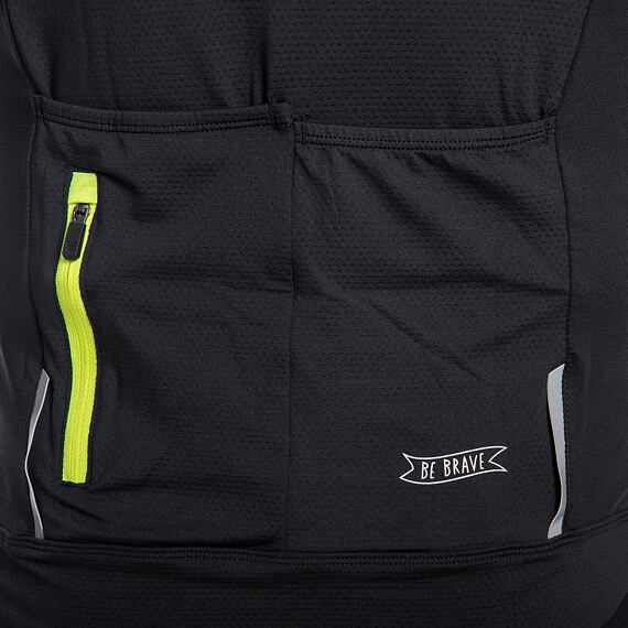 SENSOR CYKLO COOLMAX CLASSIC MEN JERSEY SS ZIP true black