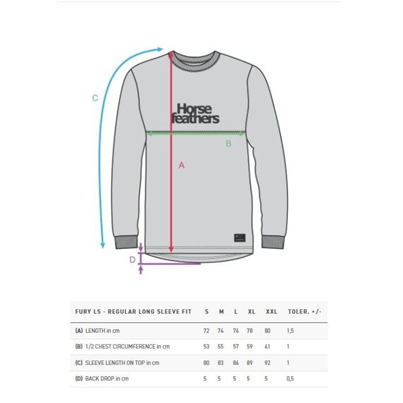 HORSEFEATHERS JERSEY LS FURY digital/flame