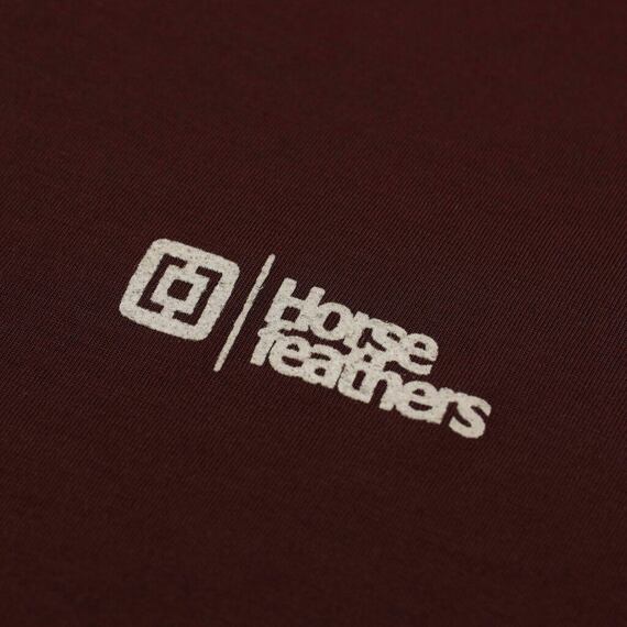 HORSEFEATHERS tee SS ROOTER burgundy