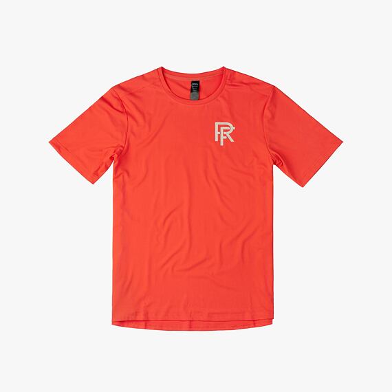 RACE FACE short sleeve tee COMMIT Tech Top coral