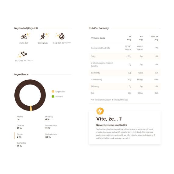 CHIMPANZEE  ISOTONIC DRINK Lemon 600g