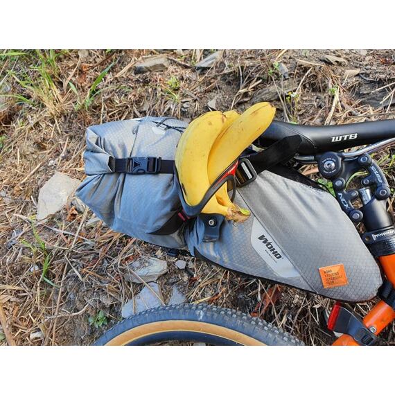 WOHO saddlebag X-TOURING DRY BAG Honeycomb Iron grey M