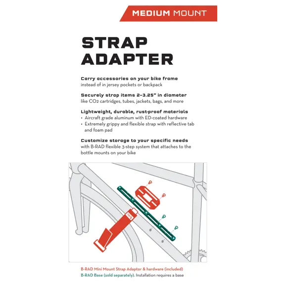 WOLF TOOTH B-RAD MEDIUM STRAP AND ACCESSORY MOUNT