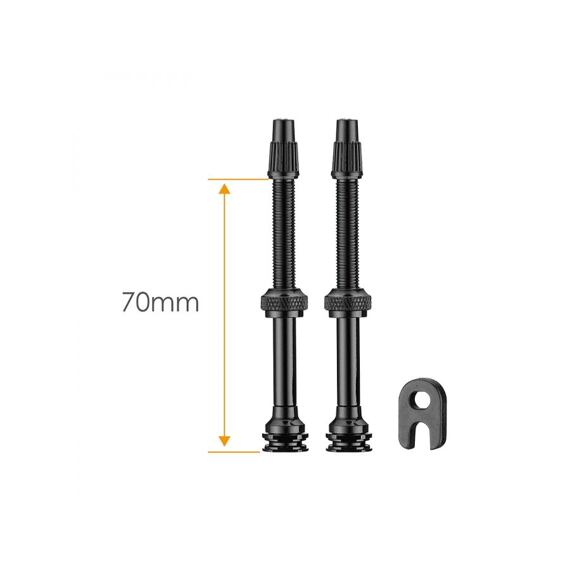 CICLOVATION tubeless valve Light-weight 70mm BLK