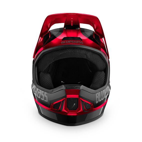 BLUEGRASS helmet LEGIT black/red metallic -58/60