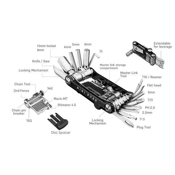 TOPEAK tools NINJA MASTER+ TOOLBOX PT30