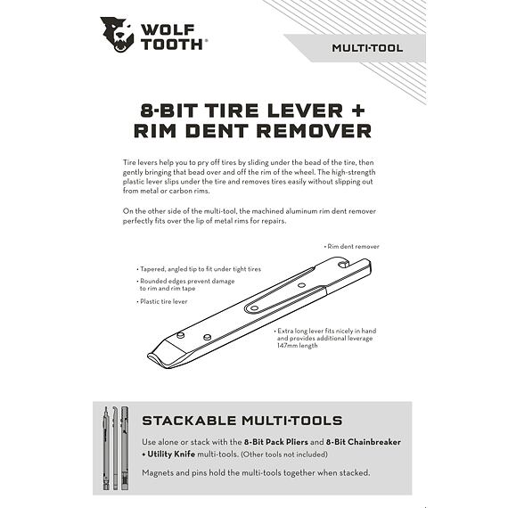 WOLF TOOTH tools 8-BIT Tire Lever Kit One