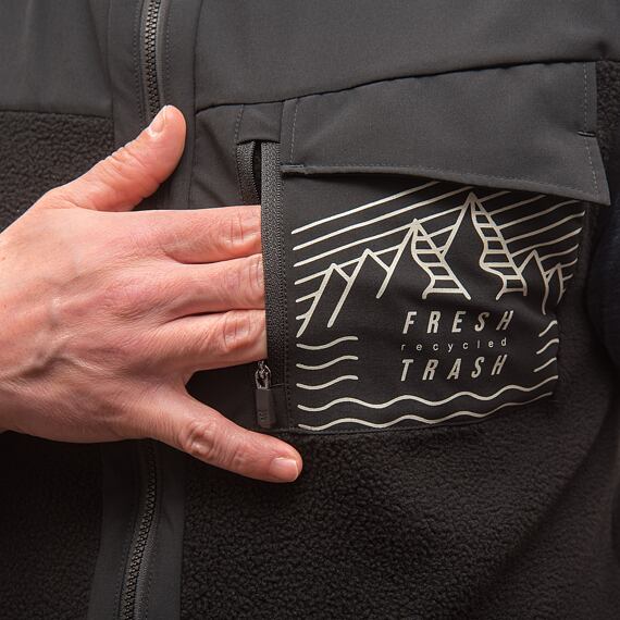 FT MEN'S FLEECE VEST BLACK