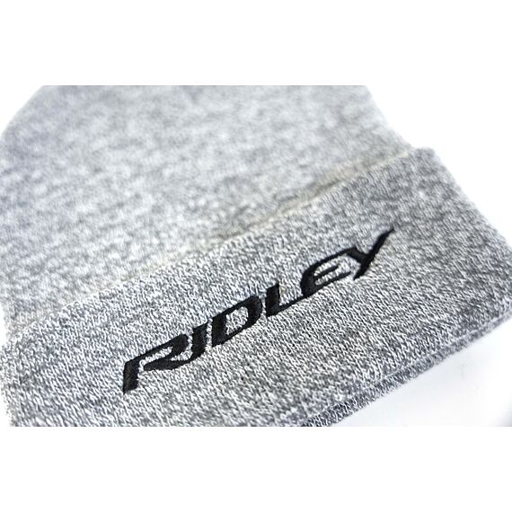 RIDLEY Original Cuffed Beanie Grey Logo