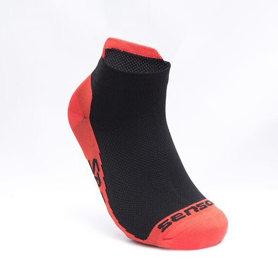 SENSOR SOX RACE COOL INVISIBLE black/red