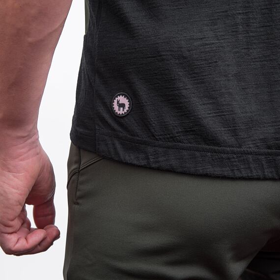 FT MEN'S LITE MERINO POCKET JERSEY OLIVE GREEN/BLACK