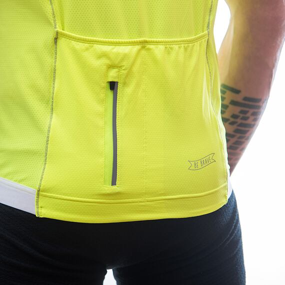 SENSOR CYCLE jersey MEN neon yellow COOLMAX ENTRY