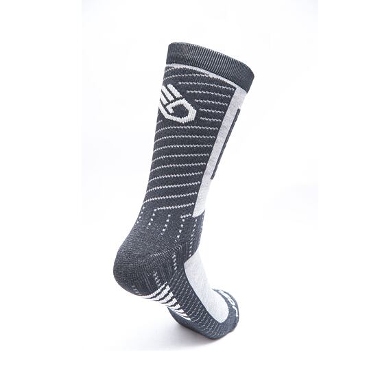 SENSOR SOX PRO MERINO CREW black/grey