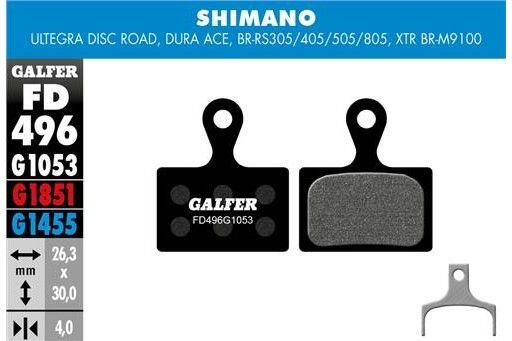 Galfer FD496 Standard G1053 brake pads for Shimano