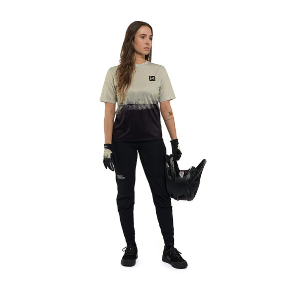 Horsefeathers Quantum women's cycling jersey Silver birch/black