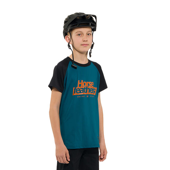 Horsefeathers Spike Kids' Cycling Jersey Petrol/Black