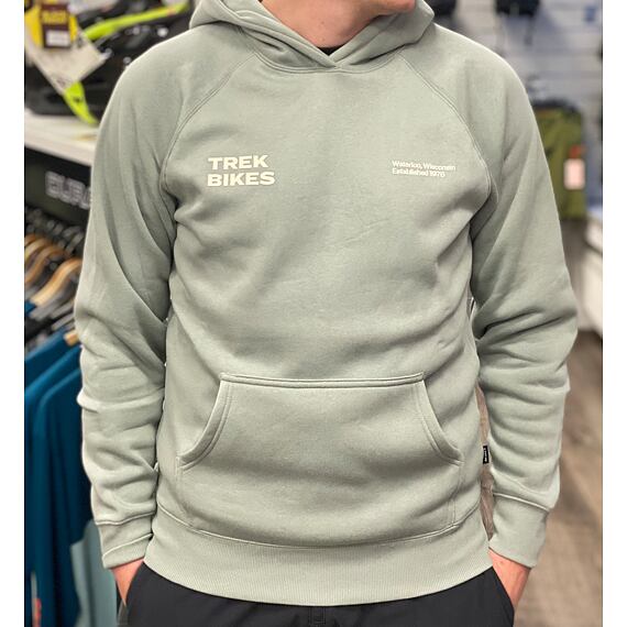 Trek Hoodie with Hood Sage Grey L