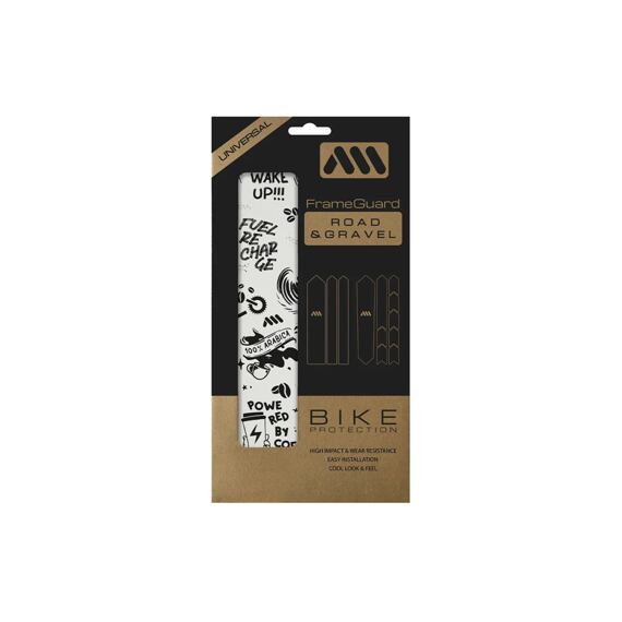 AMS Protective Decals - ROAD/GRAVEL - Coffee/Black