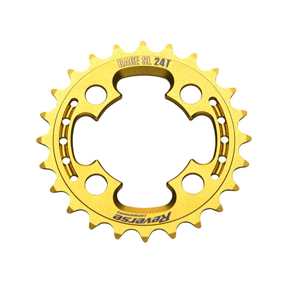 Reverse CW Shiftable Race SL 64 mm Chainring, 24 Teeth, Gold