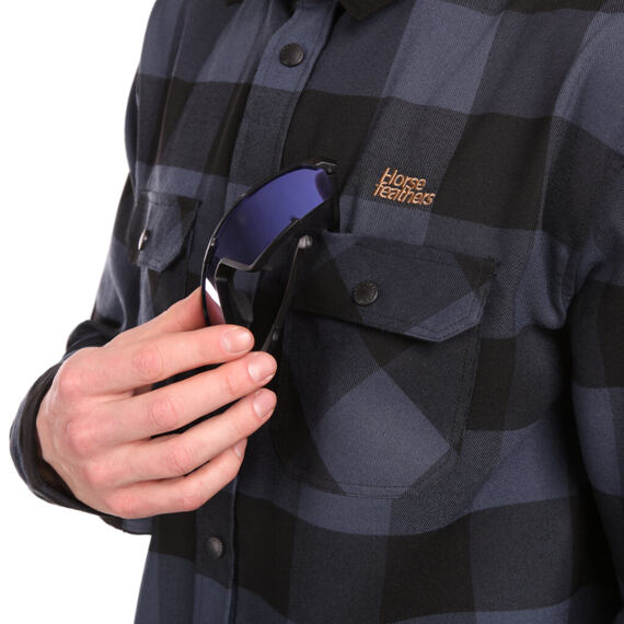 HORSEFEATHERS shirt PROM indigo