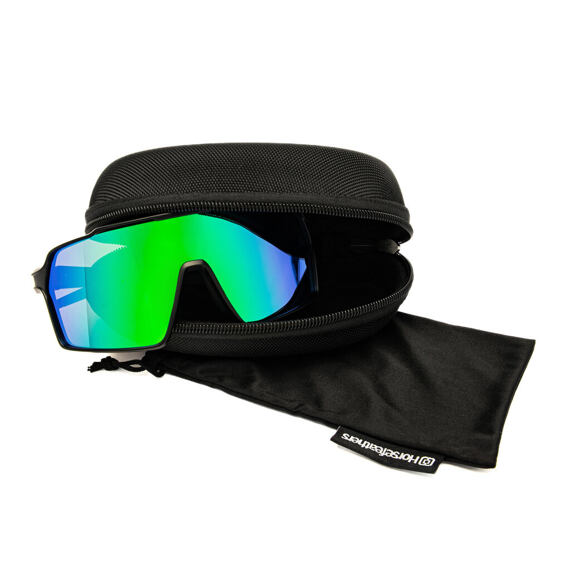 HORSEFEATHERS glasses NEUTRON matt black/mirror green