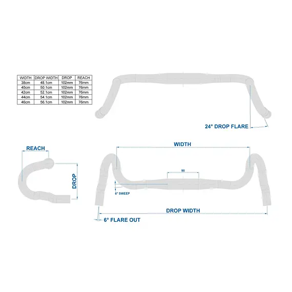 RITCHEY handlebar RL1 VENTUREMAX 46