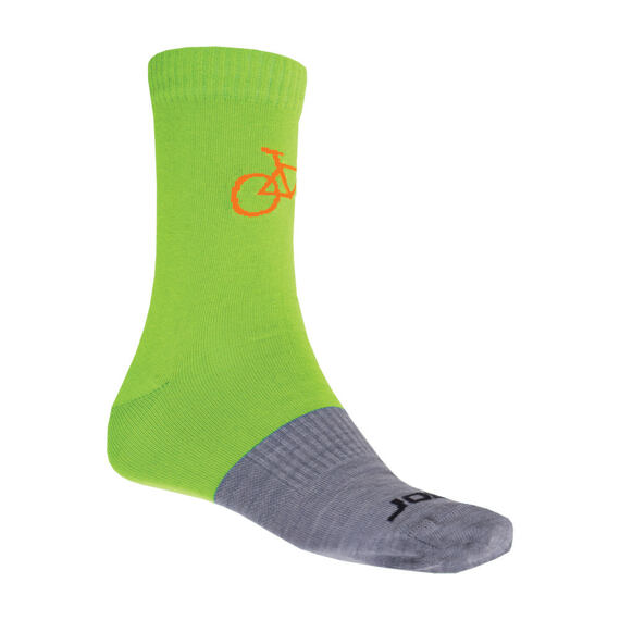SENSOR TOUR MERINO WOOL SOCKS GREEN/GREY