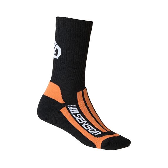 SENSOR TREKING EVOLUTION SOCKS BLACK/ORANGE