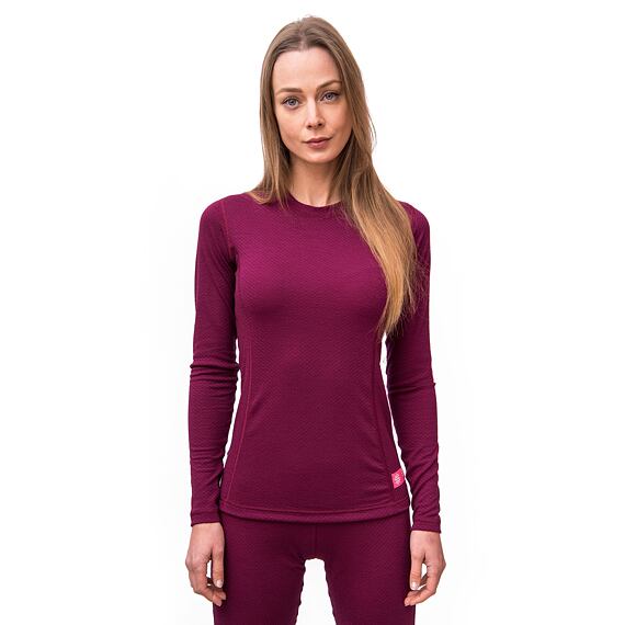 SENSOR MERINO DF TEE LS WOM LILLA