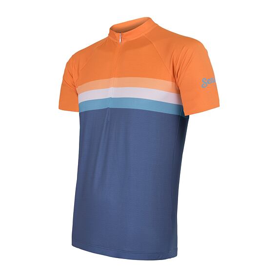 SENSOR CYKLO SUMMER STRIPE MEN JERSEY SS BLU/ORG
