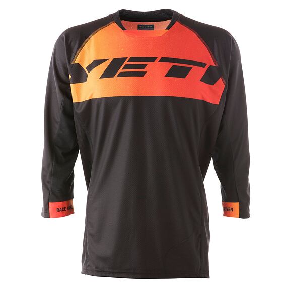 YETI jersey ENDURO black/tang/inferno