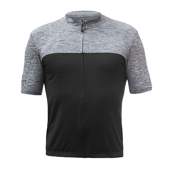 SENSOR CYKLO MOTION MEN JERSEY SS ZIP black/grey
