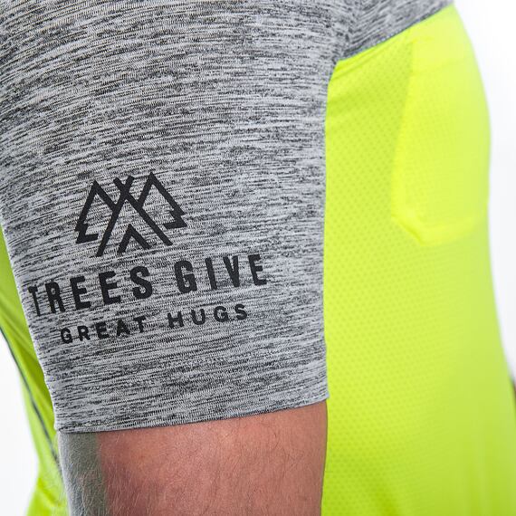 SENSOR CYKLO MOTION MEN JERSEY SS ZIP neon yellow/grey