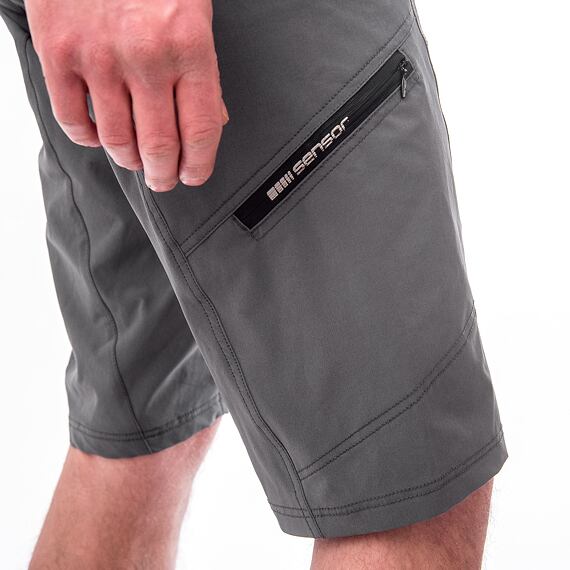 SENSOR HELIUM MEN SHORT PANTS /W PADDING rhino grey