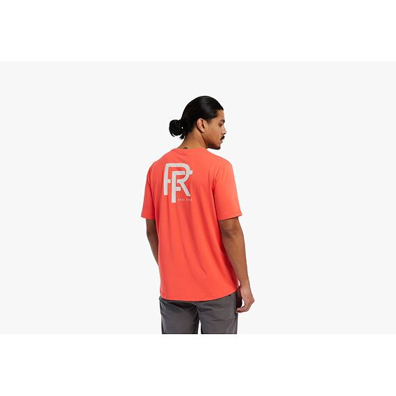 RACE FACE short sleeve tee COMMIT Tech Top coral