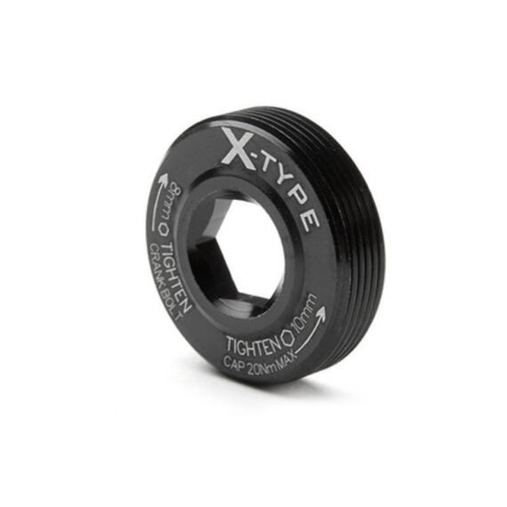 RACE FACE spare part PULLER CAP, X-TYPE, 7075, BLACK