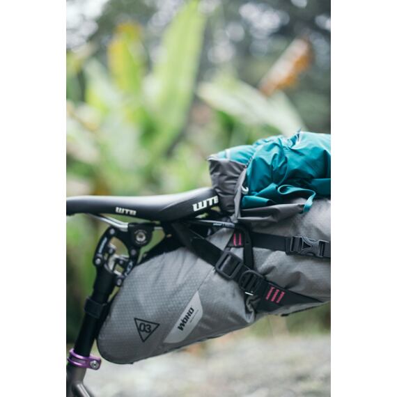 WOHO saddlebag X-TOURING DRY BAG Honeycomb Iron grey M