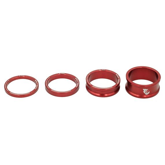WOLF TOOTH Precision Headset Spacers Kit 3,5,10,15mm red