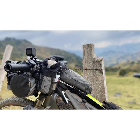 WOHO bag X-TOURING TOP-TUBE BAG Honeycomb Iron grey