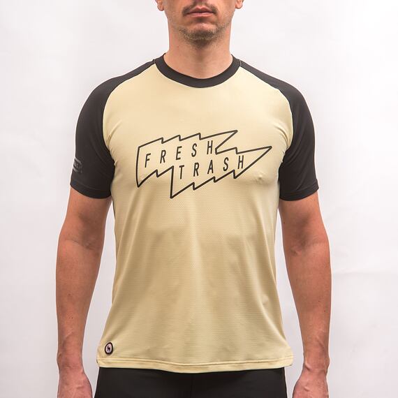 FT MEN'S HORIZON SHORT SLEEVE TEE SAND/BLACK