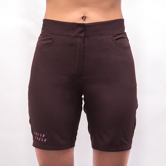 FT WOMEN'S RIDER SHORTS PORT RED