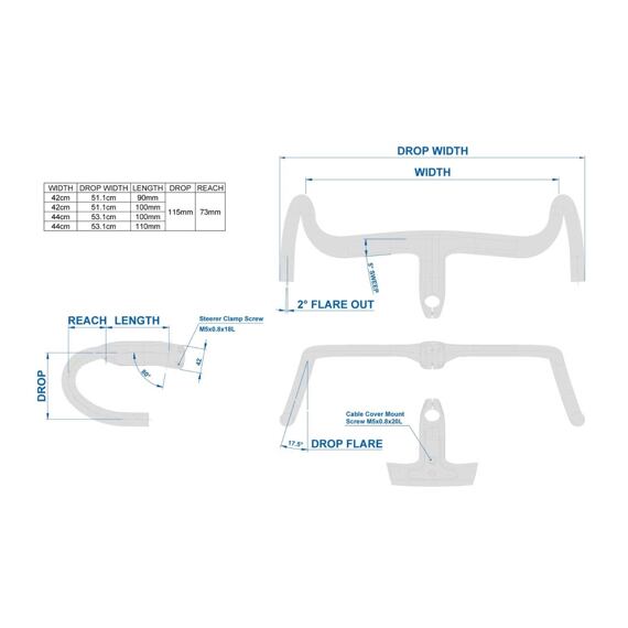 RITCHEY handlebars with integration SUPERLOGIC BUTANO RIDGE 115x44x100